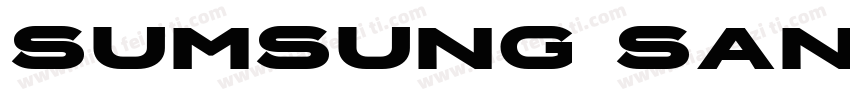 sumsung sans字体转换